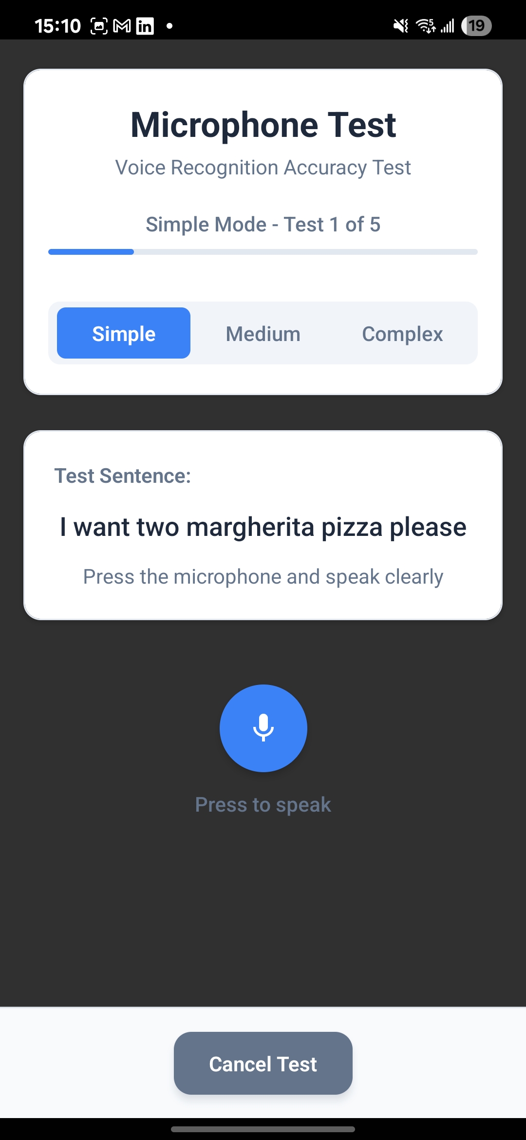 Microphone Diagnostic